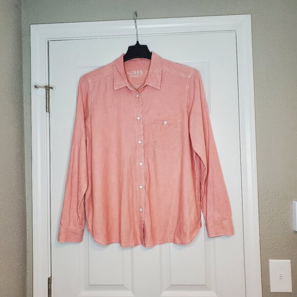 Gap 1969 100% Cotton Women's Button Down XL - Picture 1 of 8